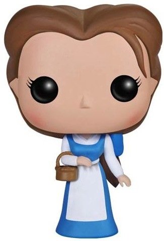 POP! Disney - Peasant Belle figure by Disney, produced by Funko. Front view.