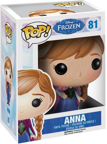 POP! Frozen - Anna figure by Disney, produced by Funko. Packaging.