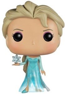 POP! Frozen - Elsa figure by Disney, produced by Funko. Front view.