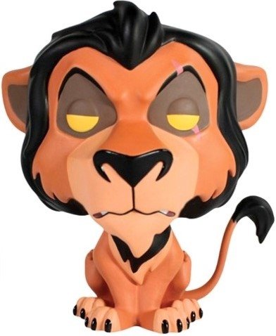 POP! Lion King - Scar figure by Disney, produced by Funko. Front view.