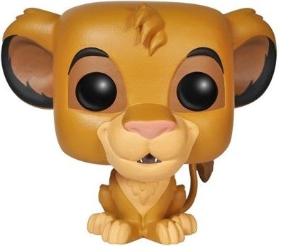 POP! Lion King - Simba figure by Disney, produced by Funko. Front view.