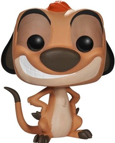 POP! Lion King - Timon figure by Disney, produced by Funko. Front view.