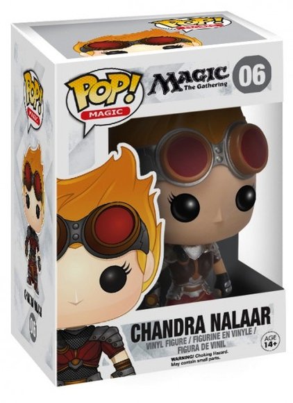 POP! Magic The Gathering - Chandra Nalaar figure by Funko, produced by Funko. Packaging.