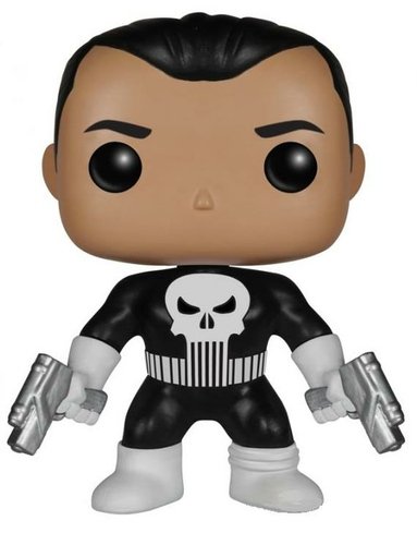POP! Marvel Punisher figure, produced by Funko. Front view.