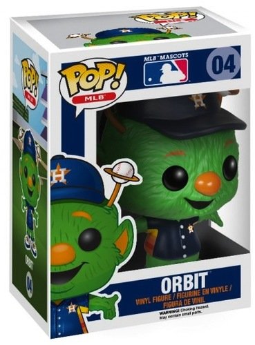 POP! MLB - Orbit figure by Funko, produced by Funko. Packaging.