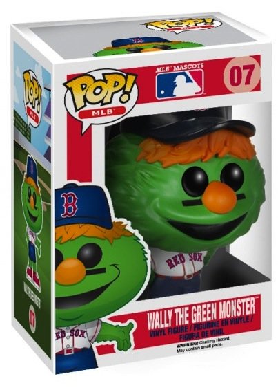 POP! MLB - Wally the Green Monster figure by Funko, produced by Funko. Packaging.