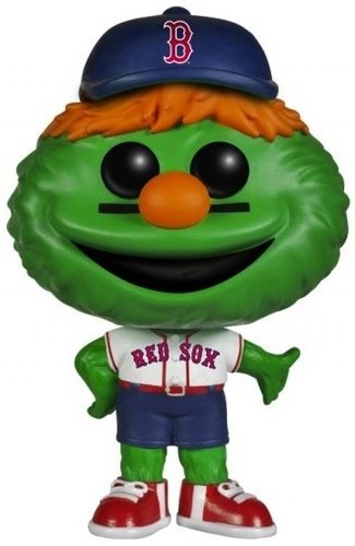 POP! MLB - Wally the Green Monster figure by Funko, produced by Funko. Front view.