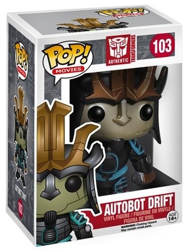 POP! Movies - Transformers : Age of Extinction - Autobot Drift figure by Funko, produced by Funko. Packaging.