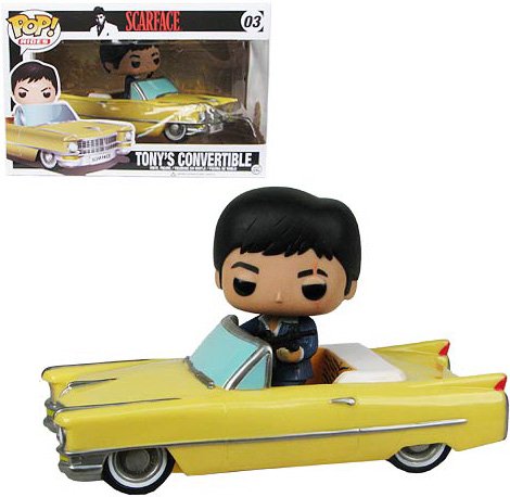 POP! Rides - Tony’s Convertible figure, produced by Funko. Packaging.