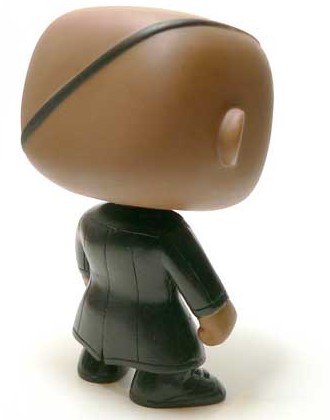 POP! The Avengers - Nick Fury figure by Marvel, produced by Funko. Back view.
