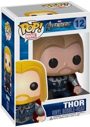 POP! The Avengers - Thor figure by Marvel, produced by Funko. Packaging.