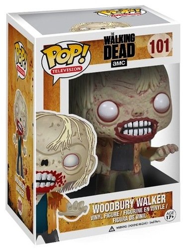 POP! The Walking Dead - Woodbury Walker figure by Funko, produced by Funko. Packaging.