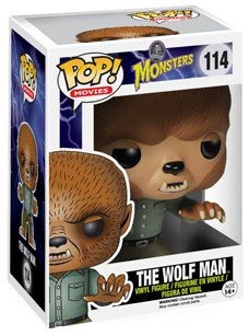 POP! Universal Monsters - The Wolf Man figure by Funko, produced by Funko. Packaging.