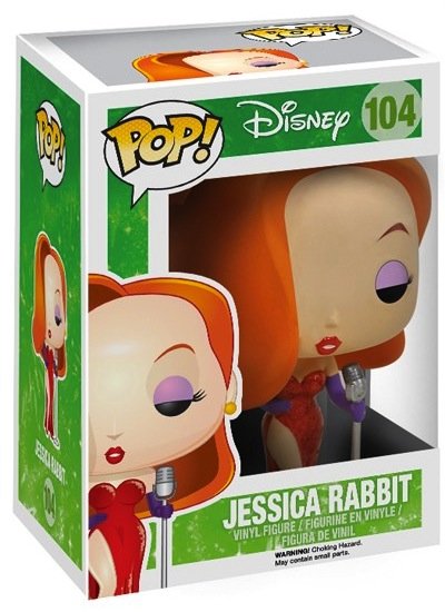 POP! Who Framed Roger Rabbit - Jessica Rabbit figure by Disney, produced by Funko. Packaging.