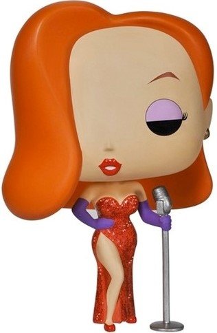 POP! Who Framed Roger Rabbit - Jessica Rabbit figure by Disney, produced by Funko. Front view.