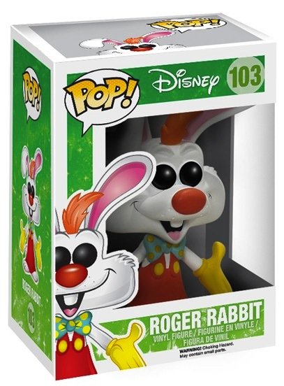 POP! Who Framed Roger Rabbit - Roger Rabbit figure by Disney, produced by Funko. Packaging.