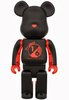 Project 1/6 Be@rbrick 400% - Black x Clear Red