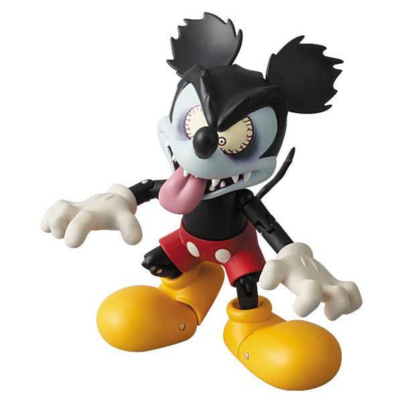 Runaway Brain Mickey - MAF No.48  figure by Disney, produced by Medicom Toy. Front view.