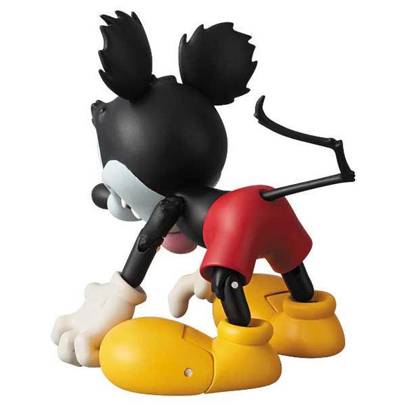 Runaway Brain Mickey - MAF No.48  figure by Disney, produced by Medicom Toy. Back view.