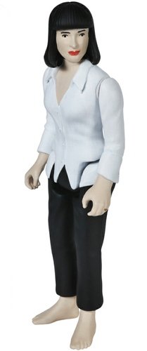 Pulp Fiction Action Figure - Mia Wallace figure by Super7, produced by Funko. Front view.