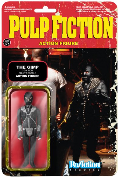 Pulp Fiction Action Figure - The Gimp figure by Super7, produced by Funko. Packaging.