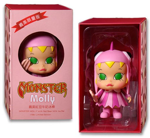 Monster Molly I-Mei figure by Kenny Wong, produced by How2Work. Packaging.
