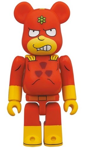 RADIOACTIVE MAN BE@RBRICK 100％ figure, produced by Medicom Toy. Front view.