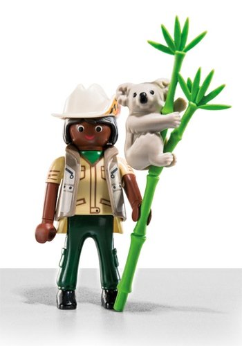 Ranger with Koala figure by Playmobil, produced by Playmobil. Front view.