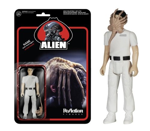 ReAction Alien - Facehugger Kane figure by Super7, produced by Funko. Front view.