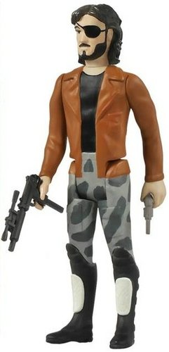 ReAction Escape From New York - Snake Plissken w/ Jacket figure by Super7, produced by Funko. Front view.