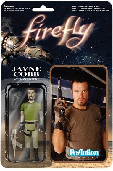 ReAction Firefly - Jayne Cobb figure by Super7, produced by Funko. Packaging.
