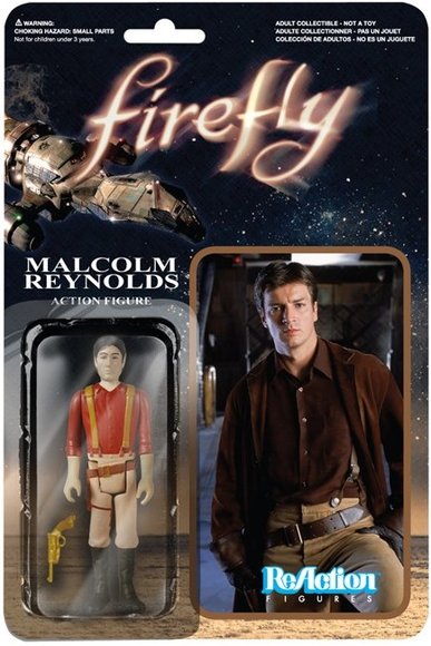 ReAction Firefly - Malcolm Reynolds figure by Super7, produced by Funko. Packaging.