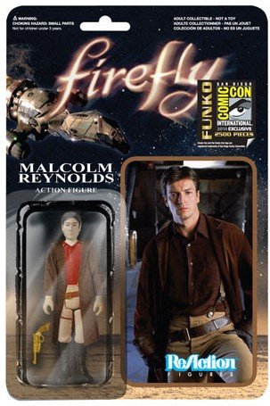 ReAction Firefly - Malcolm Reynolds figure by Super7, produced by Funko. Packaging.