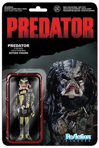 ReAction Predator - Unmasked (Open Mouth) figure by Super7, produced by Funko. Packaging.