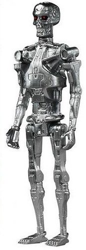 ReAction Terminator - T800 Endoskeleton figure by Super7, produced by Funko. Front view.