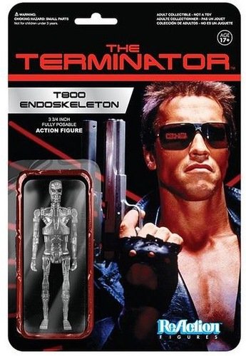 ReAction Terminator - T800 Endoskeleton figure by Super7, produced by Funko. Packaging.