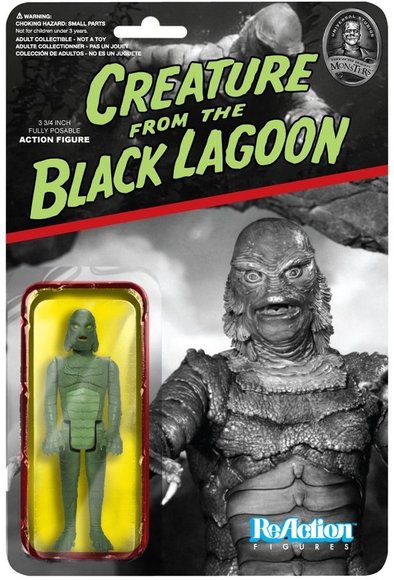 ReAction Universal Monsters - Creature from the Black Lagoon figure by Super7, produced by Funko. Packaging.