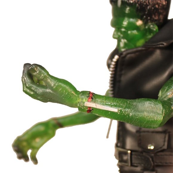 Rebel Frankenstein figure, produced by Mezco Toyz. Detail view.