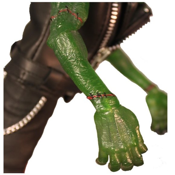 Rebel Frankenstein figure, produced by Mezco Toyz. Detail view.