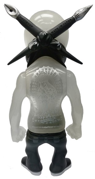 Rebel Ink - Milky White figure by Usugrow, produced by Secret Base. Back view.