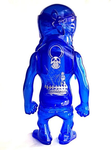 Rebel Ink SC - Clear Blue figure by Usugrow, produced by Secret Base. Back view.