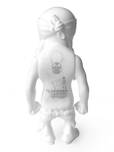 Rebel Ink SC - White figure by Usugrow, produced by Secret Base. Back view.