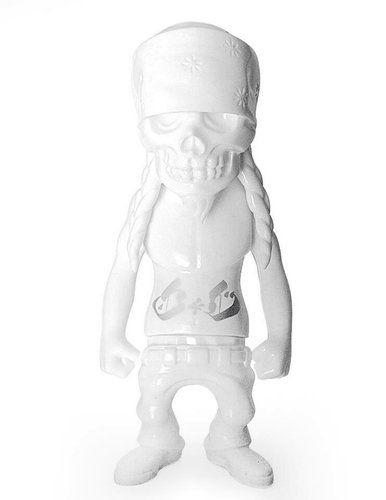 Rebel Ink SC - White figure by Usugrow, produced by Secret Base. Front view.