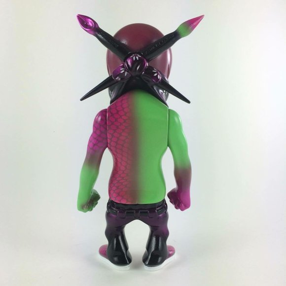 Rebel Ink figure by Shifty Toys, produced by Secret Base. Back view.