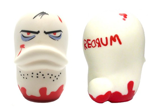 Redrum Buka figure by Frank Kozik, produced by Adfunture. Detail view.
