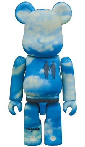 Rene Magritte BE@RBRICK 100% figure, produced by Medicom Toy. Front view.
