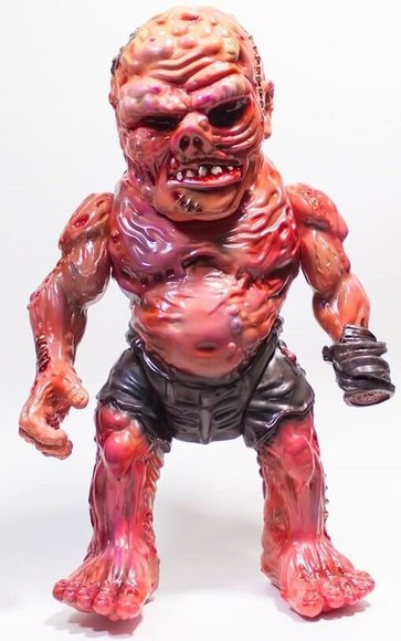 RETROBAND MEATS MUTANT MARBLE V. 3 figure by Aaron Moreno, produced by Unbox Industries. Front view.