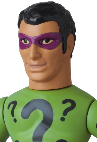 Riddler (リドラー) figure by Dc Comics, produced by Medicom Toy. Detail view.