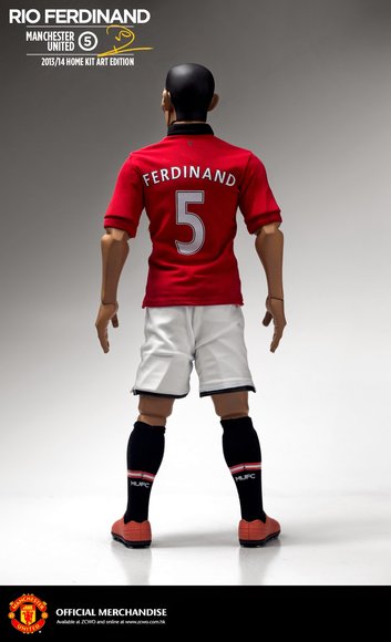 Rio Ferdinand figure by Alan Ng, produced by Zcwo. Back view.