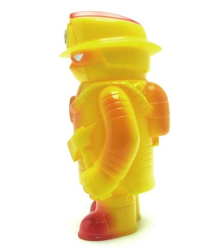 Fire Robo - SDCC 10 figure by Jeremy Whitaker, produced by Super7. Side view.